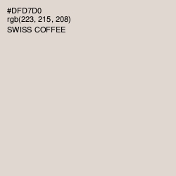 #DFD7D0 - Swiss Coffee Color Image
